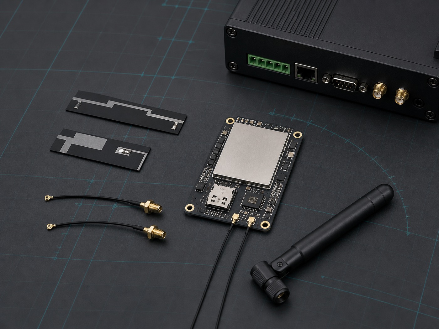 5G专网工业终端外置天线与内置FPC天线